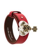 Alexander Mcqueen Heart Charm Bracelet - Red