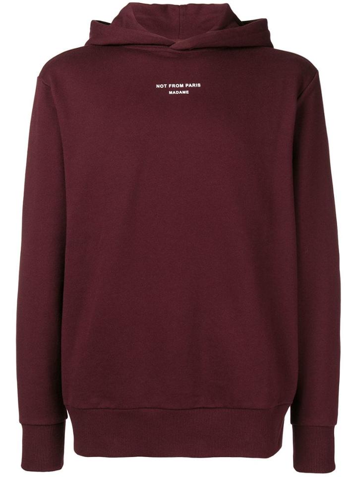 Drôle De Monsieur Nfpm Hoodie - Red