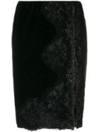 Redemption Velvet Midi Skirt - Black