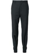 Comme Des Garçons Noir Kei Ninomiya Ankle Buckle Tapered Trousers -