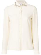 Red Valentino Glitter Dragonfly Detail Shirt - Nude & Neutrals
