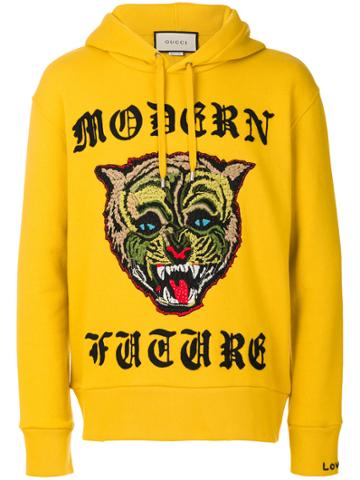 Gucci Modern Future Wildcat Hoodie - Yellow & Orange