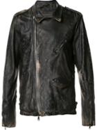 Giorgio Brato 'moto' Jacket, Men's, Size: 50, Black, Cotton/polyester/leather