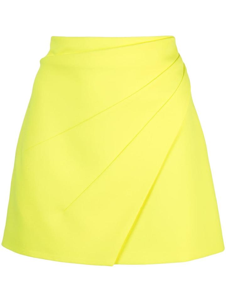 Alice+olivia Shaylee Asymmetric Mini Skirt - Yellow