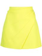 Alice+olivia Shaylee Asymmetric Mini Skirt - Yellow
