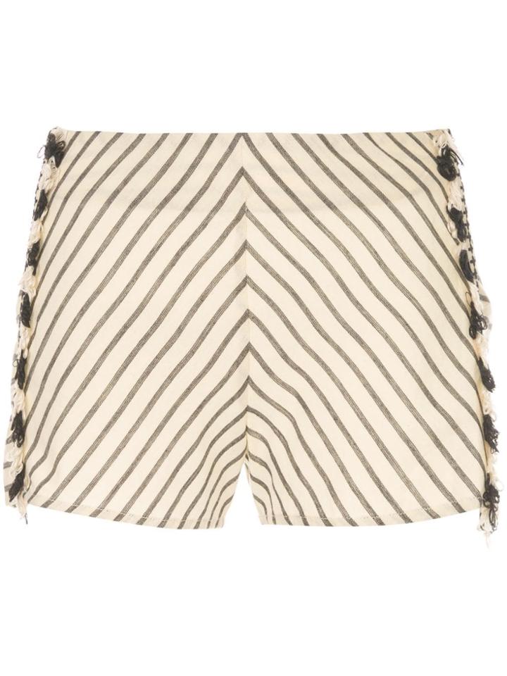Dodo Bar Or Striped Shorts - Neutrals