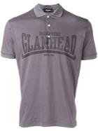 Dsquared2 'glamhead' Polo Shirt - Pink & Purple