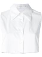 Lareida Sixties Collar Shirt, Women's, Size: Large, White, Cotton/polyamide/spandex/elastane