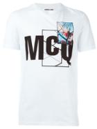Mcq Alexander Mcqueen Logo Print T-shirt, Men's, Size: L, White, Cotton