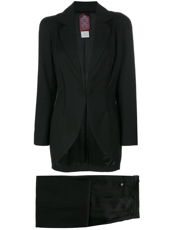 John Galliano Pre-owned Jacket And Trouser Suit - Black
