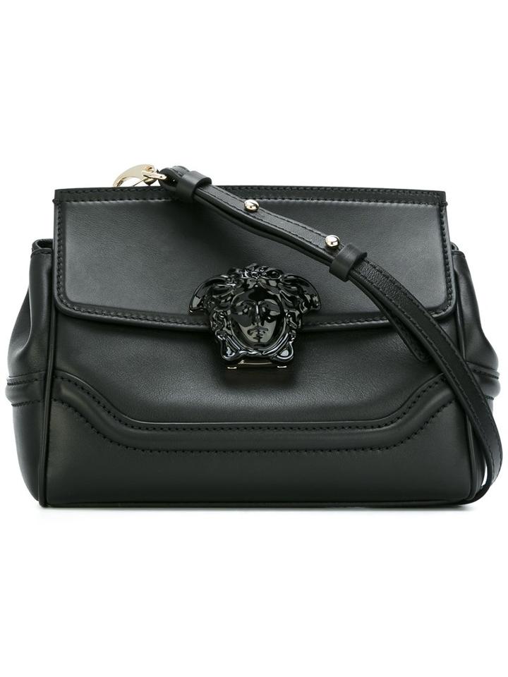 Versace 'palazzo Empire' Shoulder Bag, Blue, Calf Leather