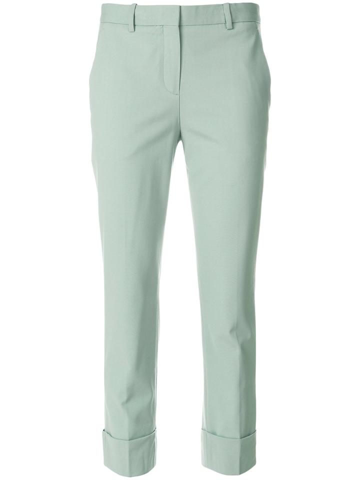 Theory Cropped Trousers - Green