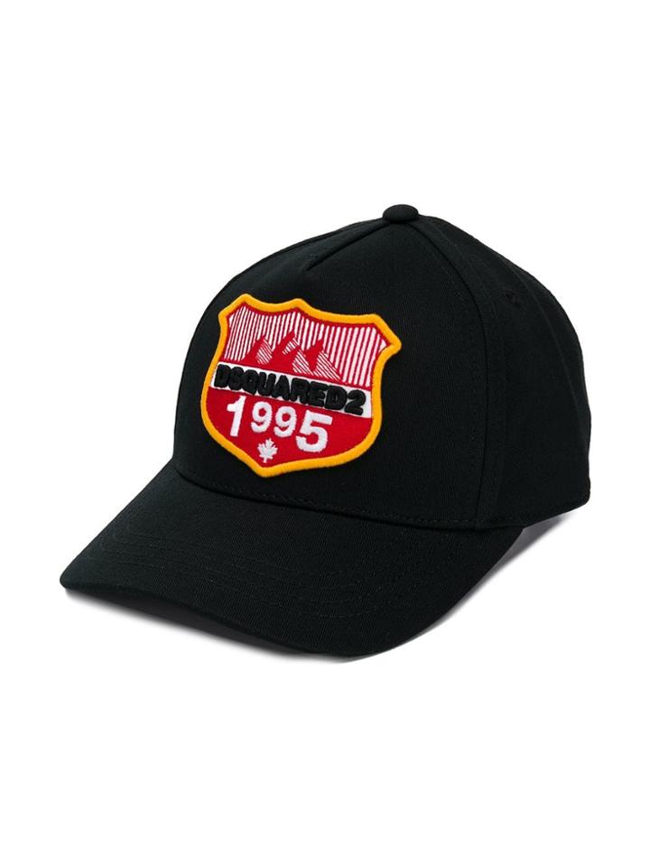Dsquared2 Kids Embroidered Logo Cap - Black