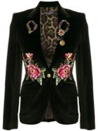 Dolce & Gabbana Embroidered Blazer - Green