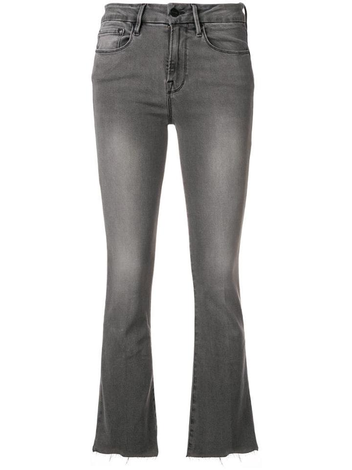 Frame Le Crop Bootcut Jeans - Grey