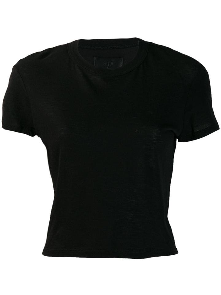 Rta Rain Cropped T-shirt - Black