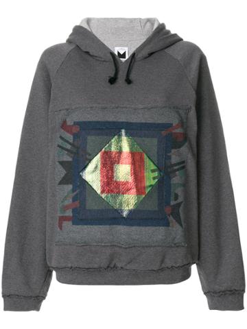 Sadie Williams Deco Patch Hoodie - Grey