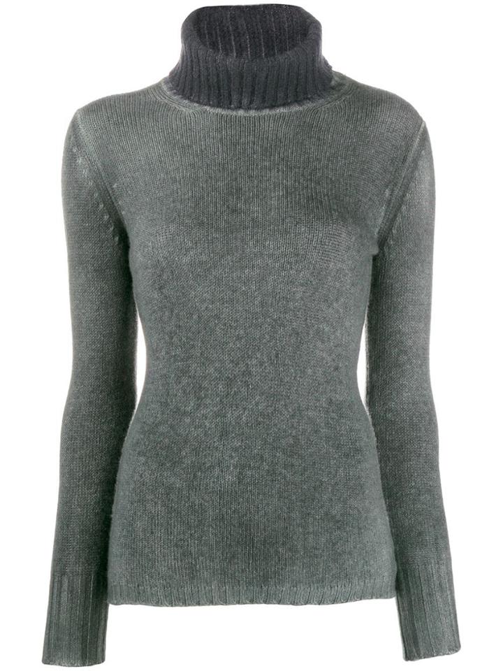 Avant Toi Turtle Neck Top - Green