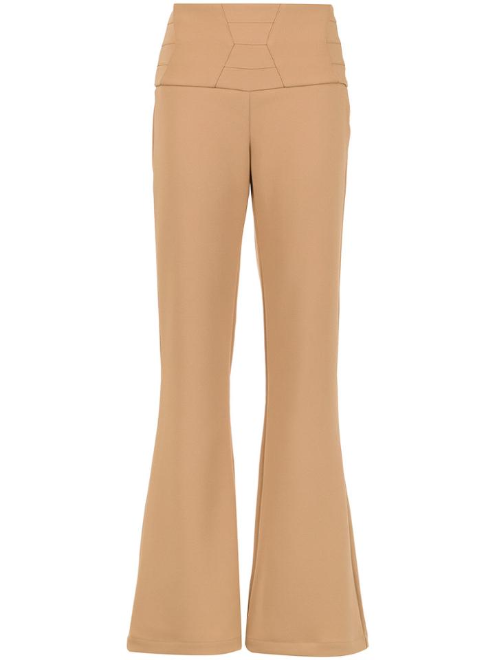 Olympiah Sisa Flared Trousers - Nude & Neutrals