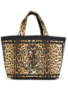 Roberto Cavalli Leopard Print Tote Bag