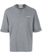 Maison Kitsuné Embroidered Logo T-shirt - Grey