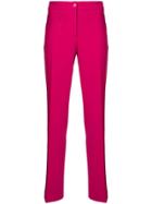 Moschino Slim Fit Tailored Trousers - Pink & Purple