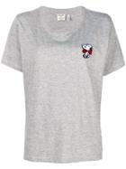 Essentiel Antwerp Snoopy Embroidered T-shirt - Grey