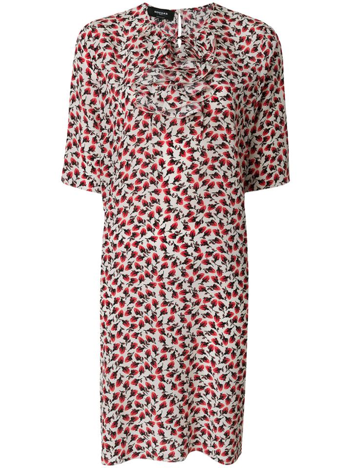 Rochas Floral Print Shift Dress - Multicolour