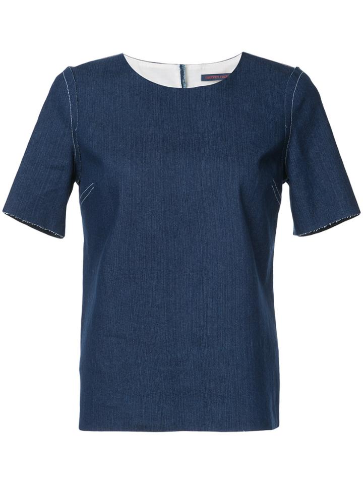 Harvey Faircloth Boxy-fit Top - Blue
