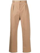 Valentino Straight Let Pleated Trousers - Neutrals