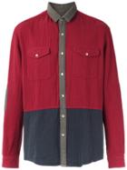 À La Garçonne Panelled Shirt - Red