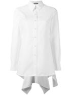 Alexander Mcqueen Pleated Back Shirt, Women's, Size: 42, White, Cotton