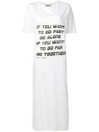 Each X Other Go Fast T-shirt Dress - White
