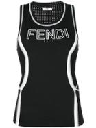 Fendi Ff Logo Tank Top - Black