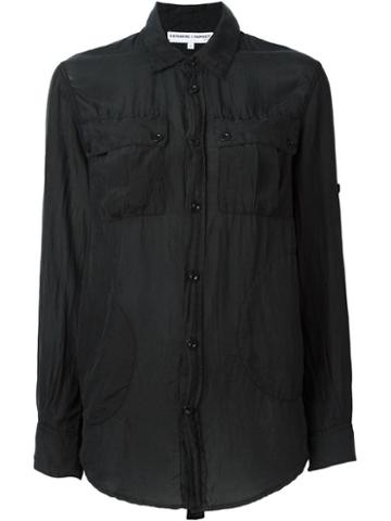 Ymc Katharine E Hamnett At Ymc Shirt, Women's, Size: M, Black, Silk
