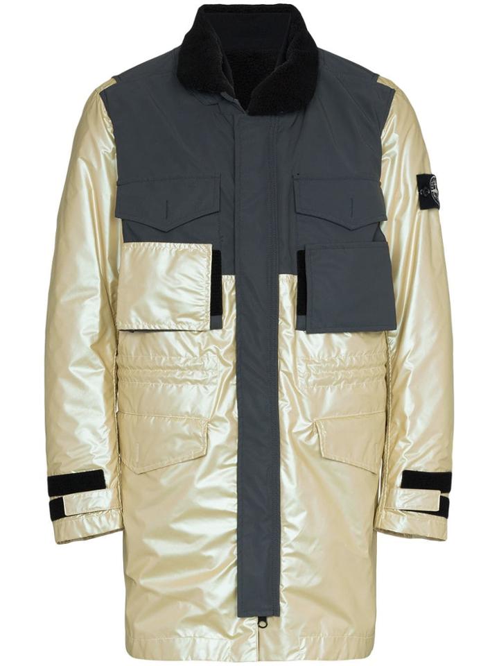 Stone Island 709m1 Tela Reflex Mat Coat - Nude & Neutrals