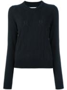 Maison Margiela Pointelle Jumper, Women's, Size: Large, Black, Silk/cotton/cashmere
