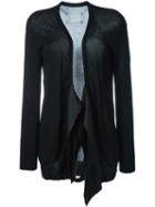 Maison Margiela Vintage Satin Appliqué Cardigan, Women's, Size: Small, Black