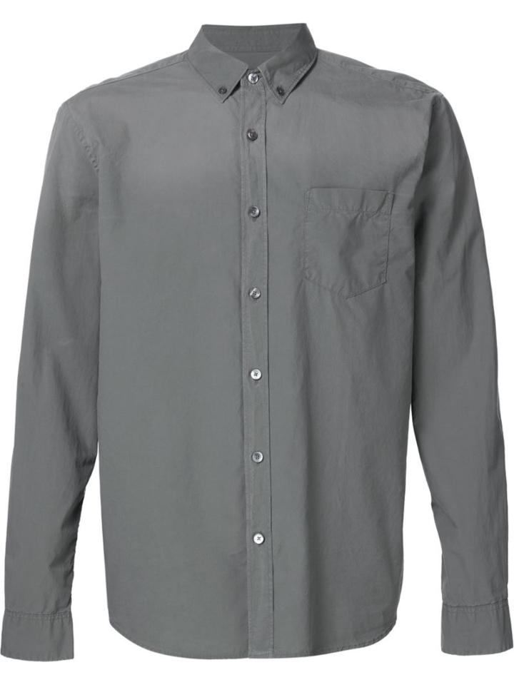 Closed Button-down Collar Shirt