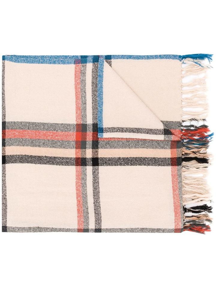 Bellerose Checked Scarf - Neutrals