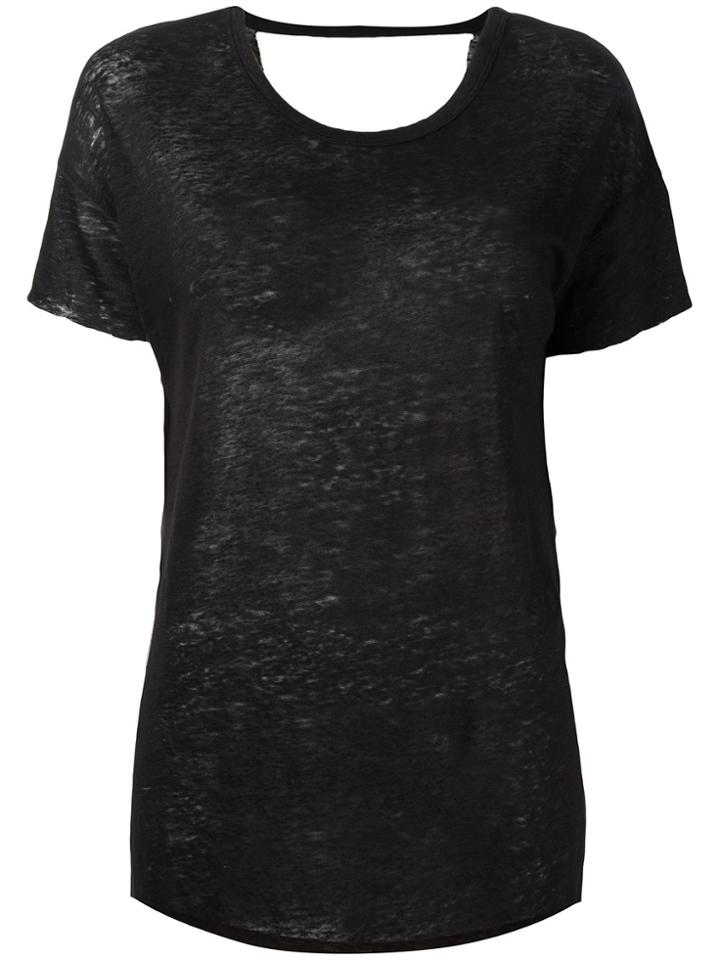 Thom Krom Open Back T-shirt - Black
