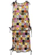 Msgm Embroidered Patchwork Dress