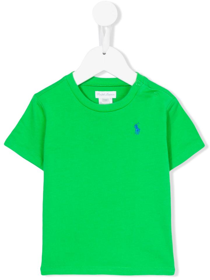 Polo Ralph Lauren - Logo Embroidery T-shirt - Kids - Cotton - 24 Mth, Green