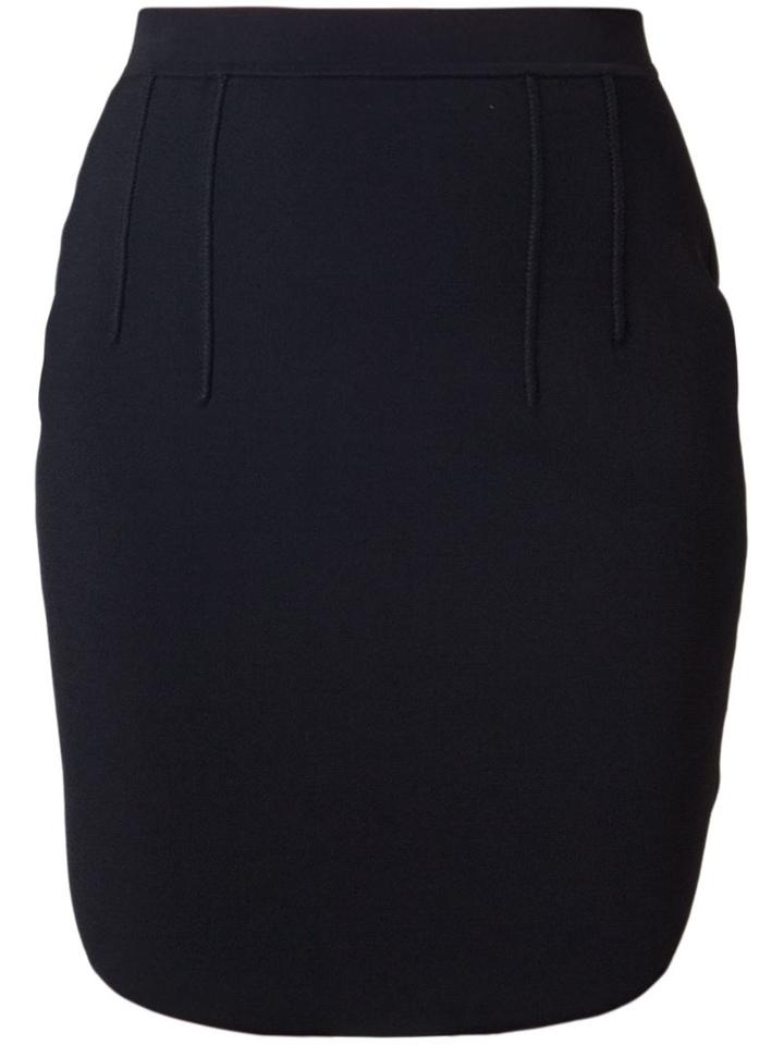 Alexander Wang Corset Pintuck Fitted Skirt, Women's, Size: Medium, Black, Nylon/spandex/elastane/rayon