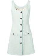 Alessandra Rich Sleeveless Tweed Dress - Green