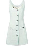 Alessandra Rich Sleeveless Tweed Dress - Green