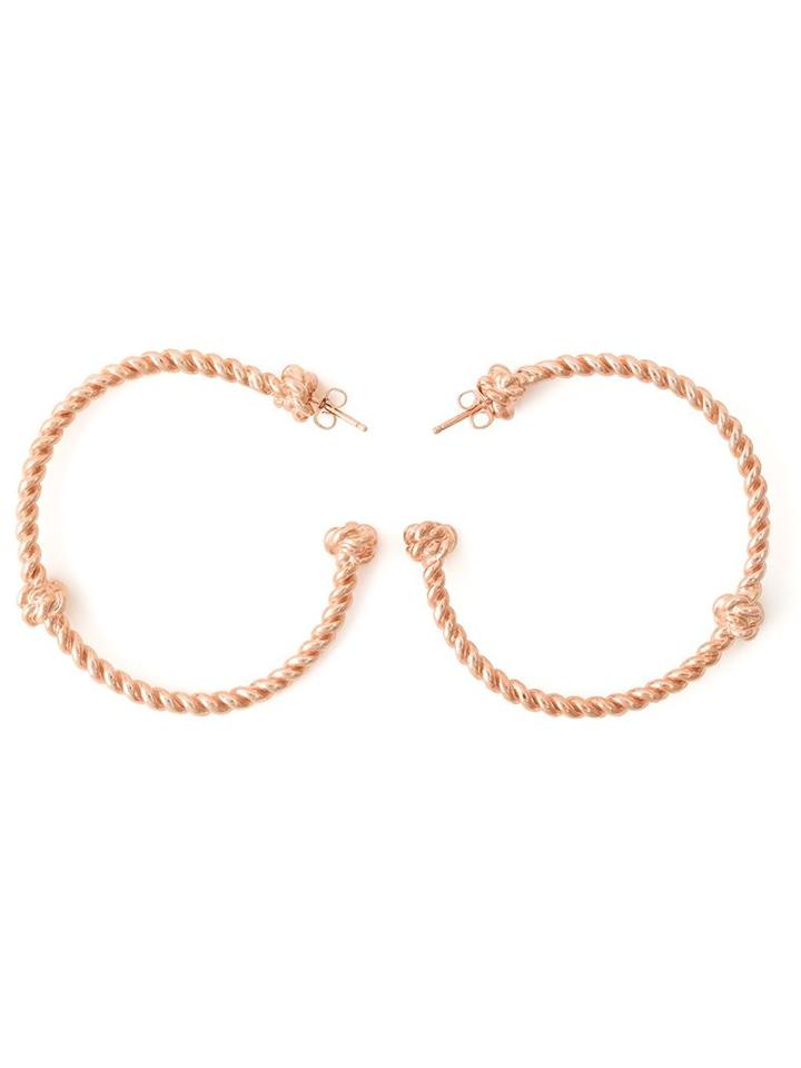 Aurelie Bidermann 'palazzo' Hoop Earrings, Women's, Metallic
