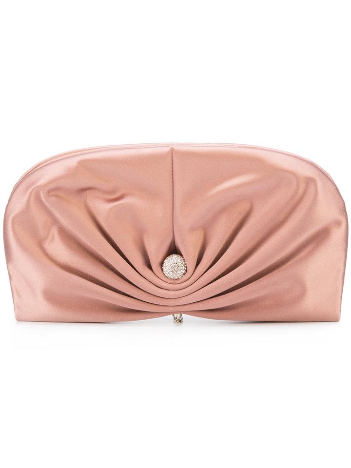 Jimmy Choo - Vivien Clutch Bag - Women - Satin - One Size, Pink/purple, Satin