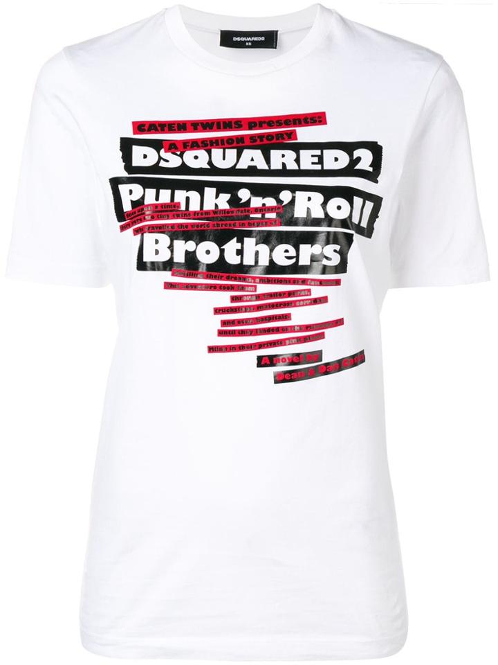 Dsquared2 Punk 'n' Roll T-shirt - White