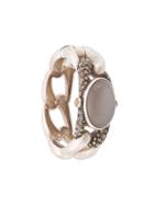 Loree Rodkin Moonstone Hinged Bracelet - Metallic